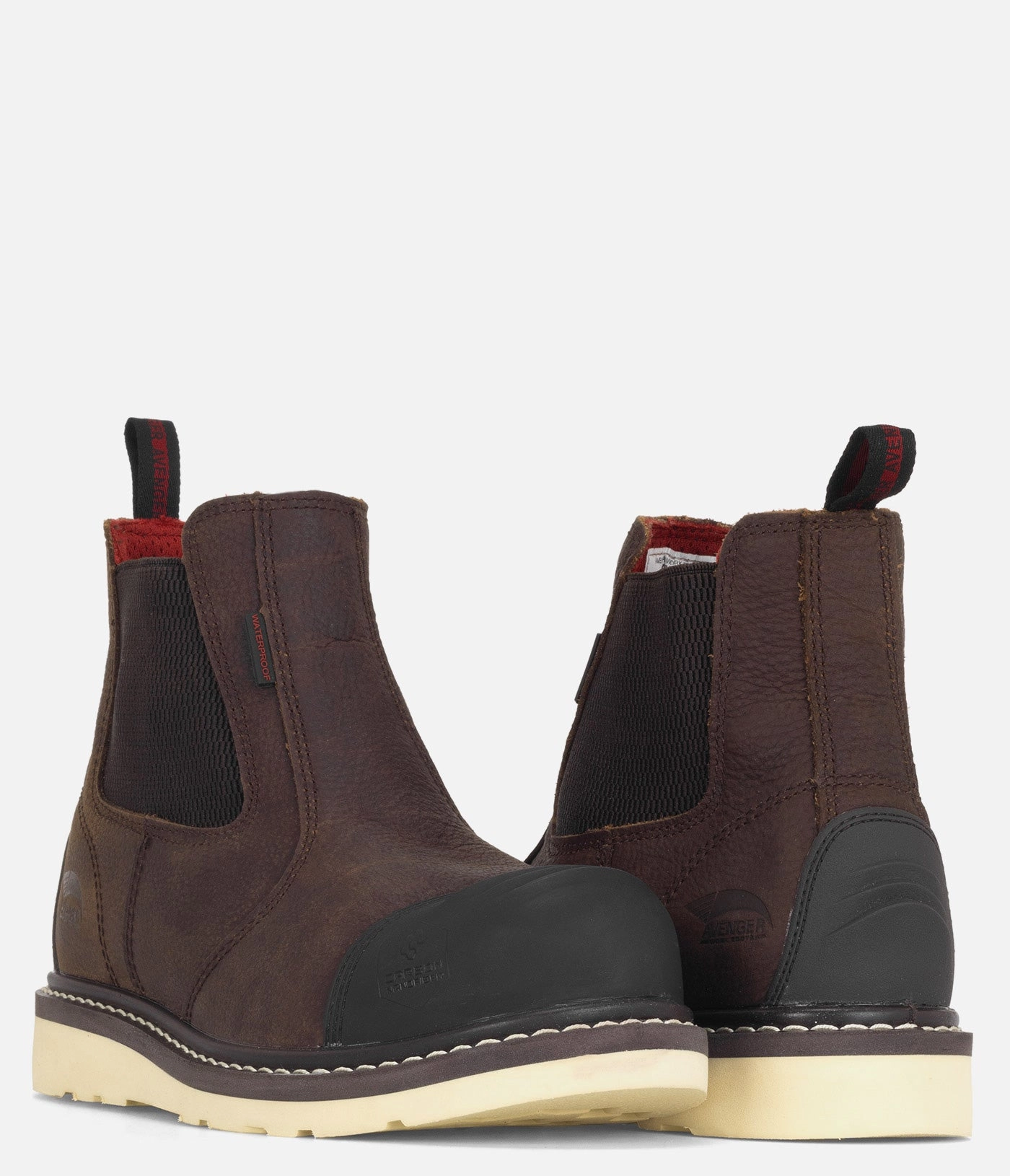 Flower Embroidered Cowboy Boots Avenger 6" Wedge Romeo Carbon Safety Toe Boot - Men