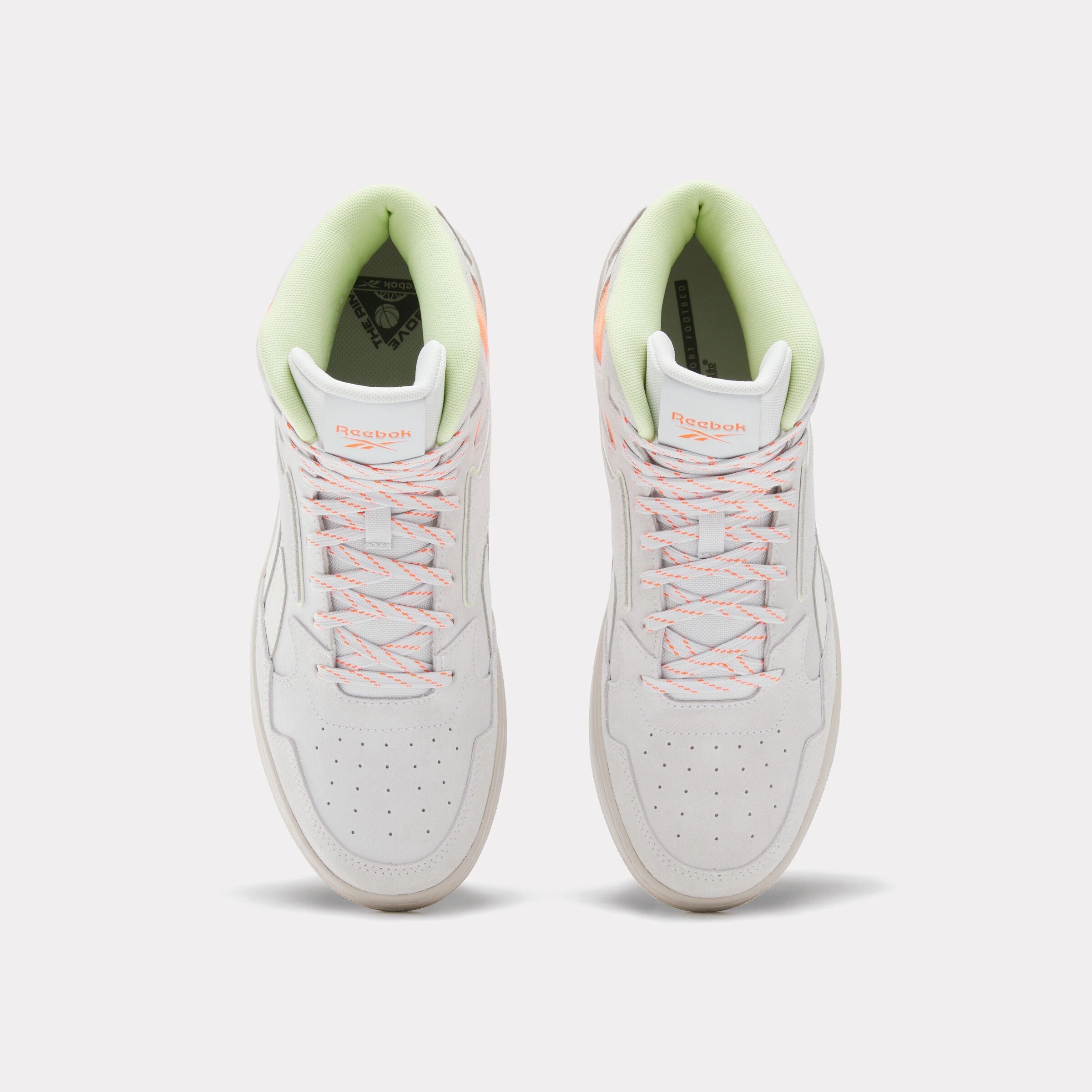 Atr Chill Mid Basketball Shoes Moon/Barelygrey/Digitalcoral Ankle Protection Basketball Shoes