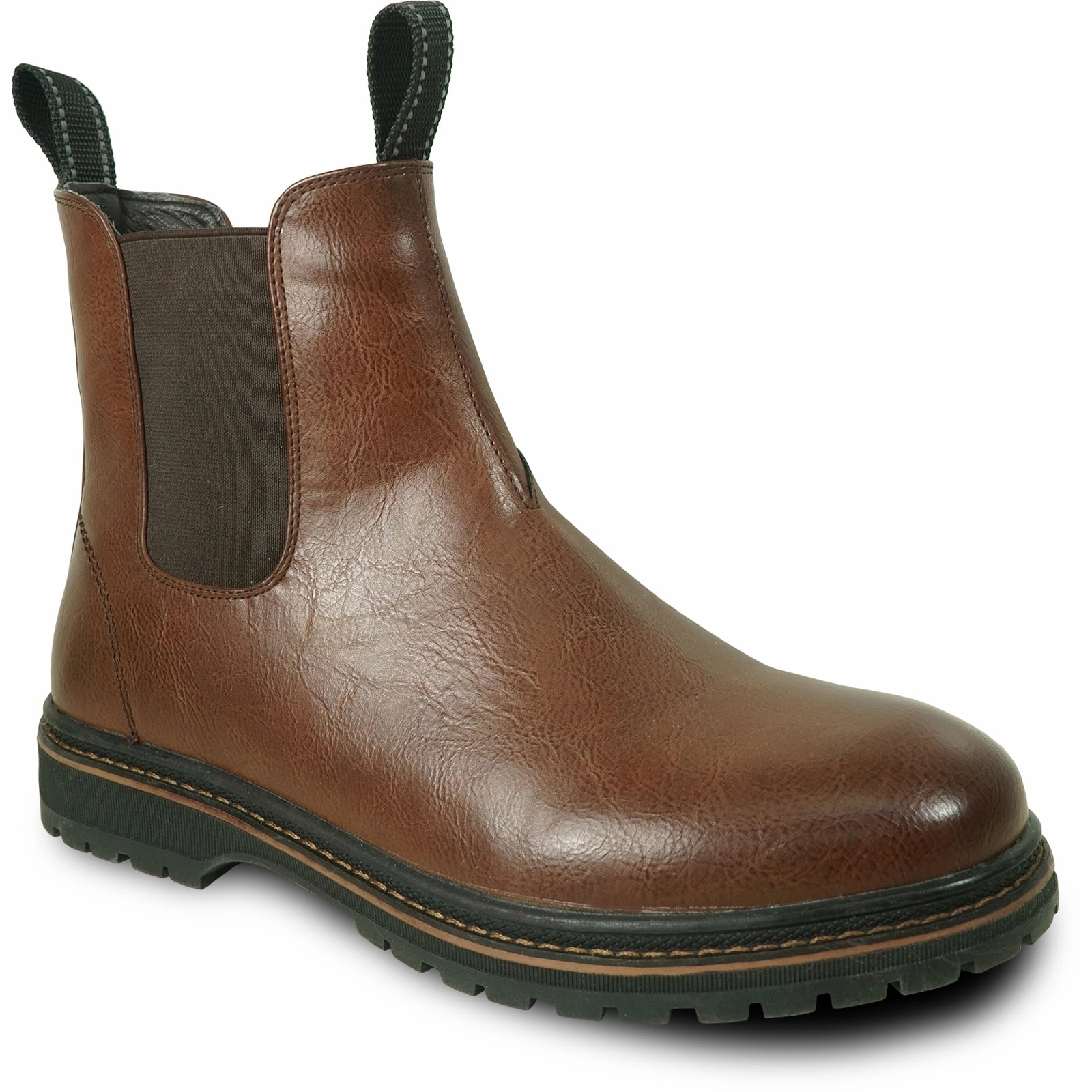 Work Boots Tactical BRAVO Men Boot MARK-2 Casual Winter Fur Boot - Waterproof Brown