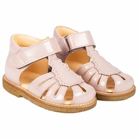 Open Toe Flat Sandals Angulus Starter Sandals Pale Rose