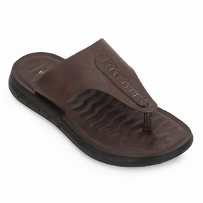 Brand Name Slippers Healers Brown Casual Slipper For Men GHD-82 By Liberty