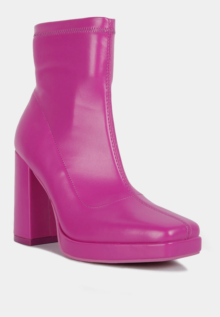 tintin square toe ankle heeled boots Leather Filler For Boots