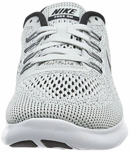 Nike Free Rn Running Shoe White/Black/Pure Platinum 8.5 Nike Football Soccer Shoes