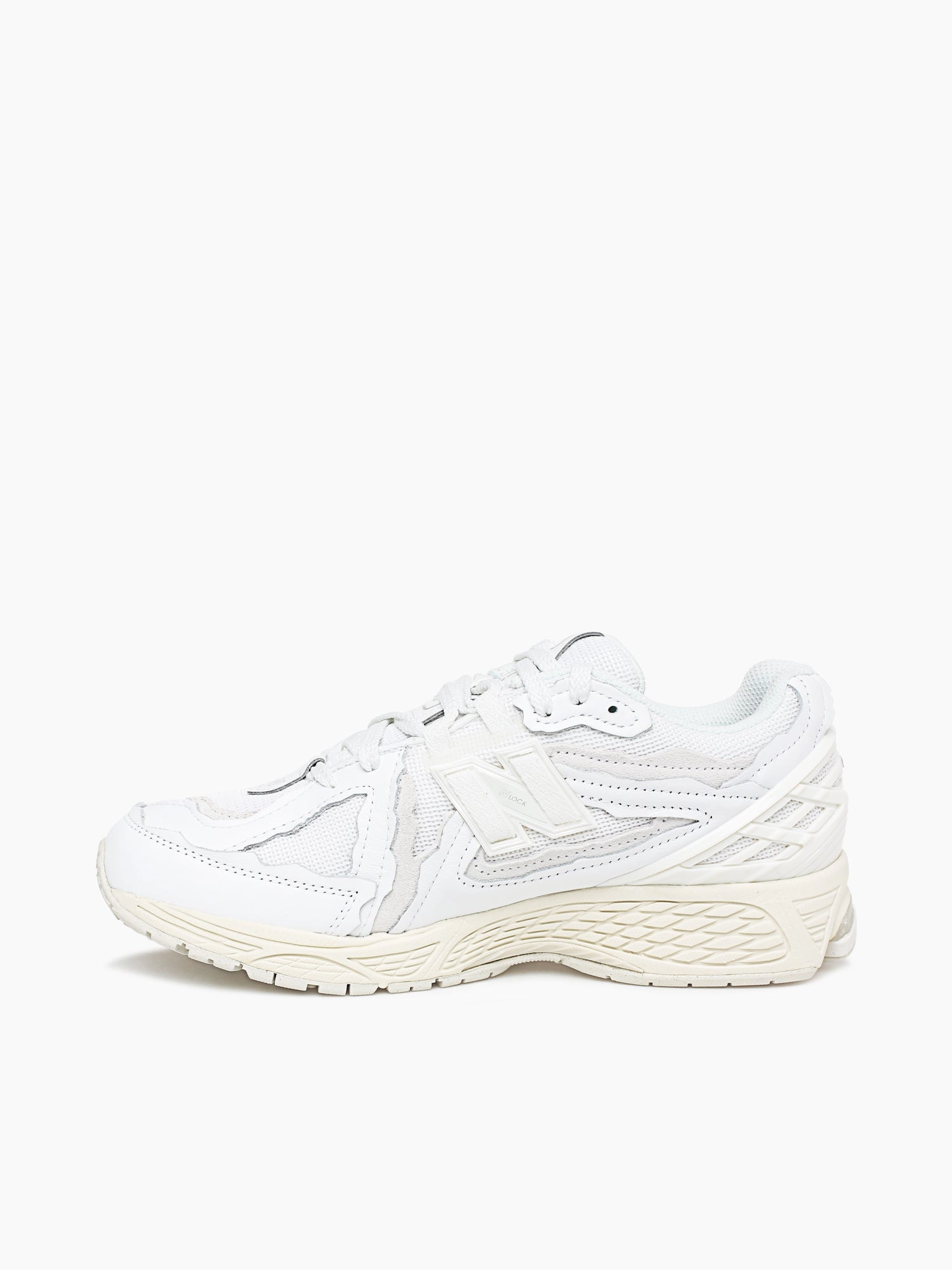 1906 White Turtledove leather Flat Derby Shoes