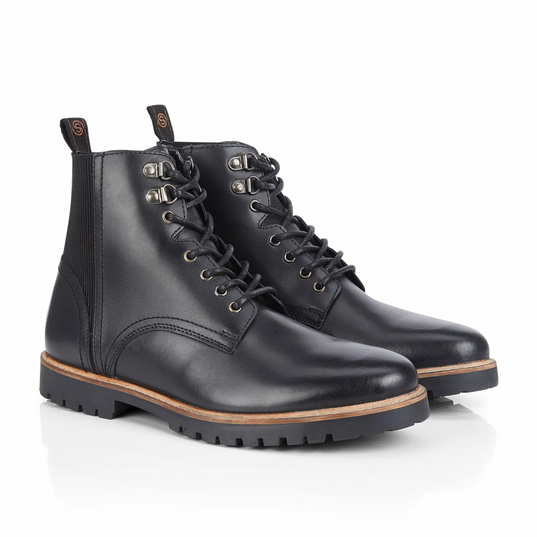 Cowboy Boots Near Me Manchester Leather Hiker Boots - Black