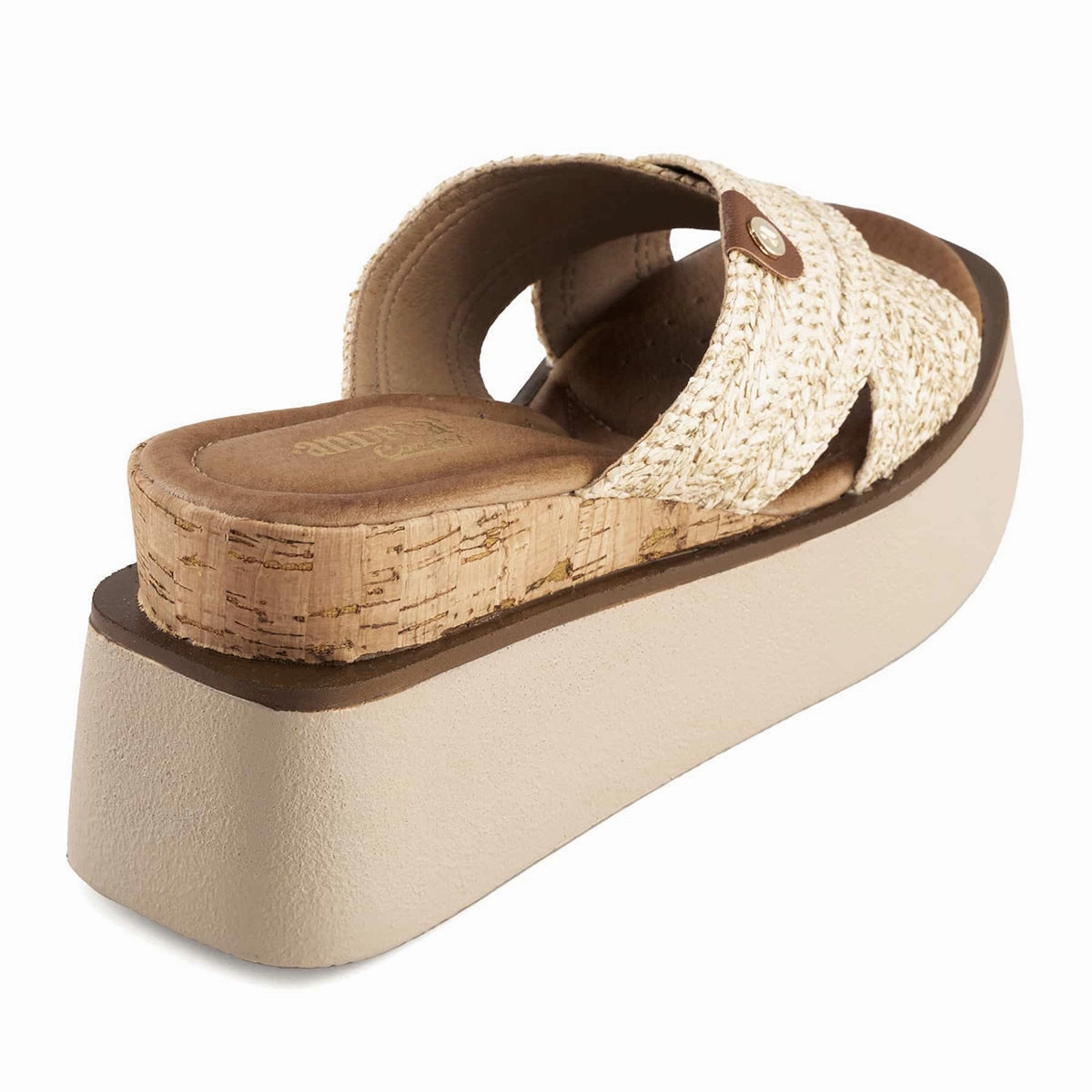 Rhinestone Sandals Heels Andrea Women's Criss Cross Platform Wedge Sandals