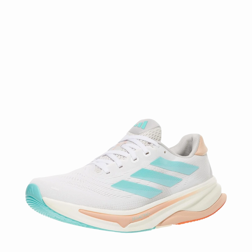 Adidas Takkies Shoes Adidas Women's Supernova Solution 2 Sneaker in White/Flash Aqua/Power Coral