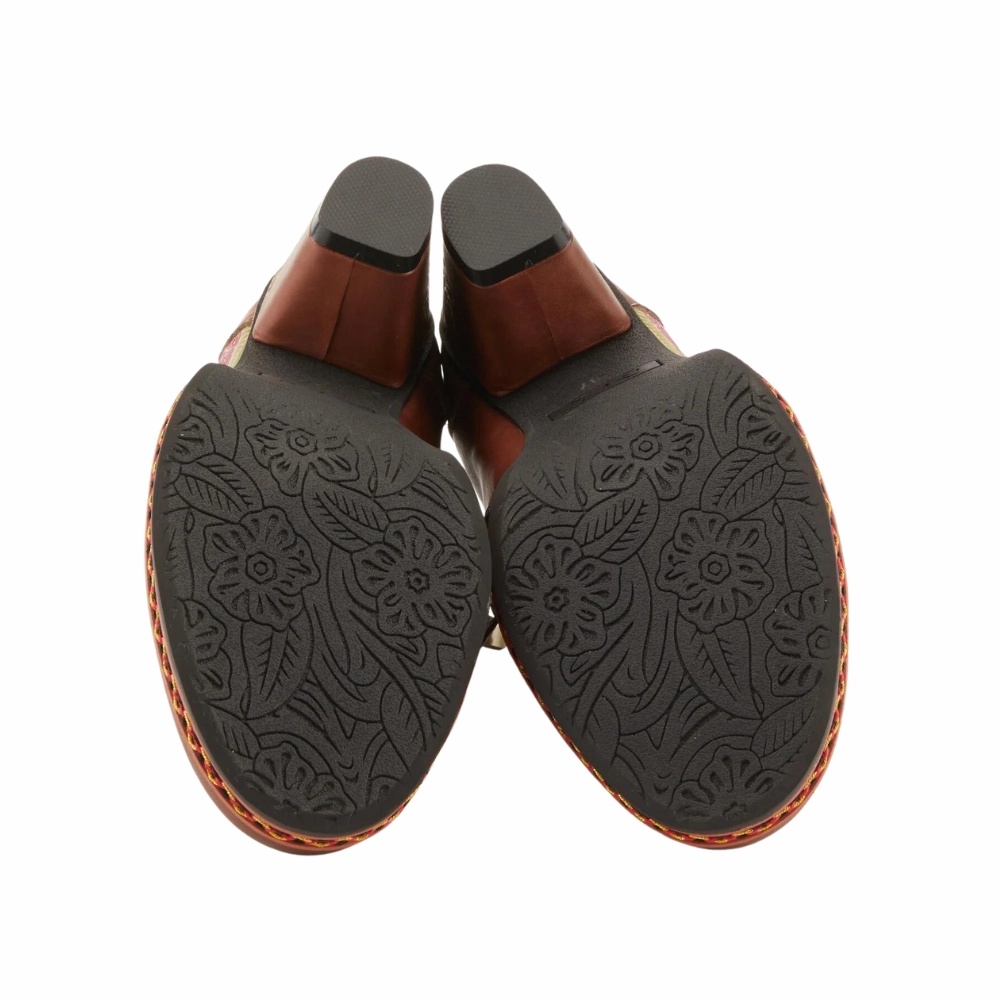 Bare Foot Dress Shoes L`Artiste By Spring Step Zami Brown Leather Shoes (Women's)