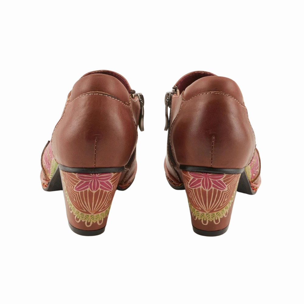 L`Artiste By Spring Step Zami Brown Leather Shoes (Women's) Shoes For Lace Dress