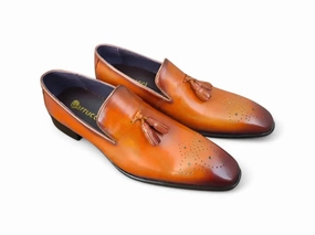 Fancy Loafers Burnished Wholecut Tassel Loafer