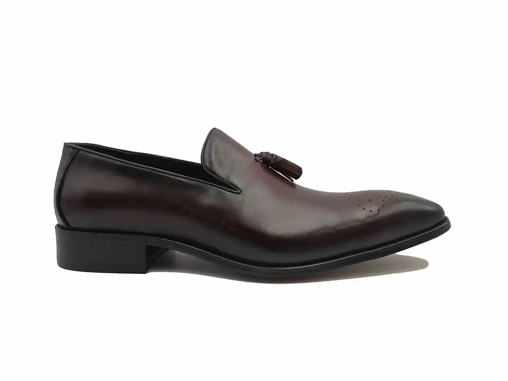 Union Loafers Pizza Burnished Wholecut Tassel Loafer