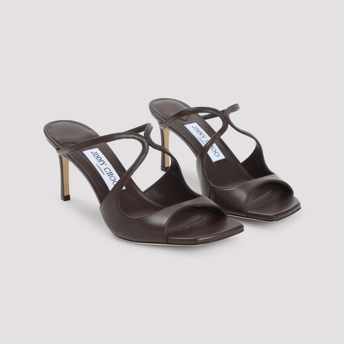 Peep-Toe Brown Sandals With Crisscross Straps And Comfortable Heel Sandals With Great Arch Support