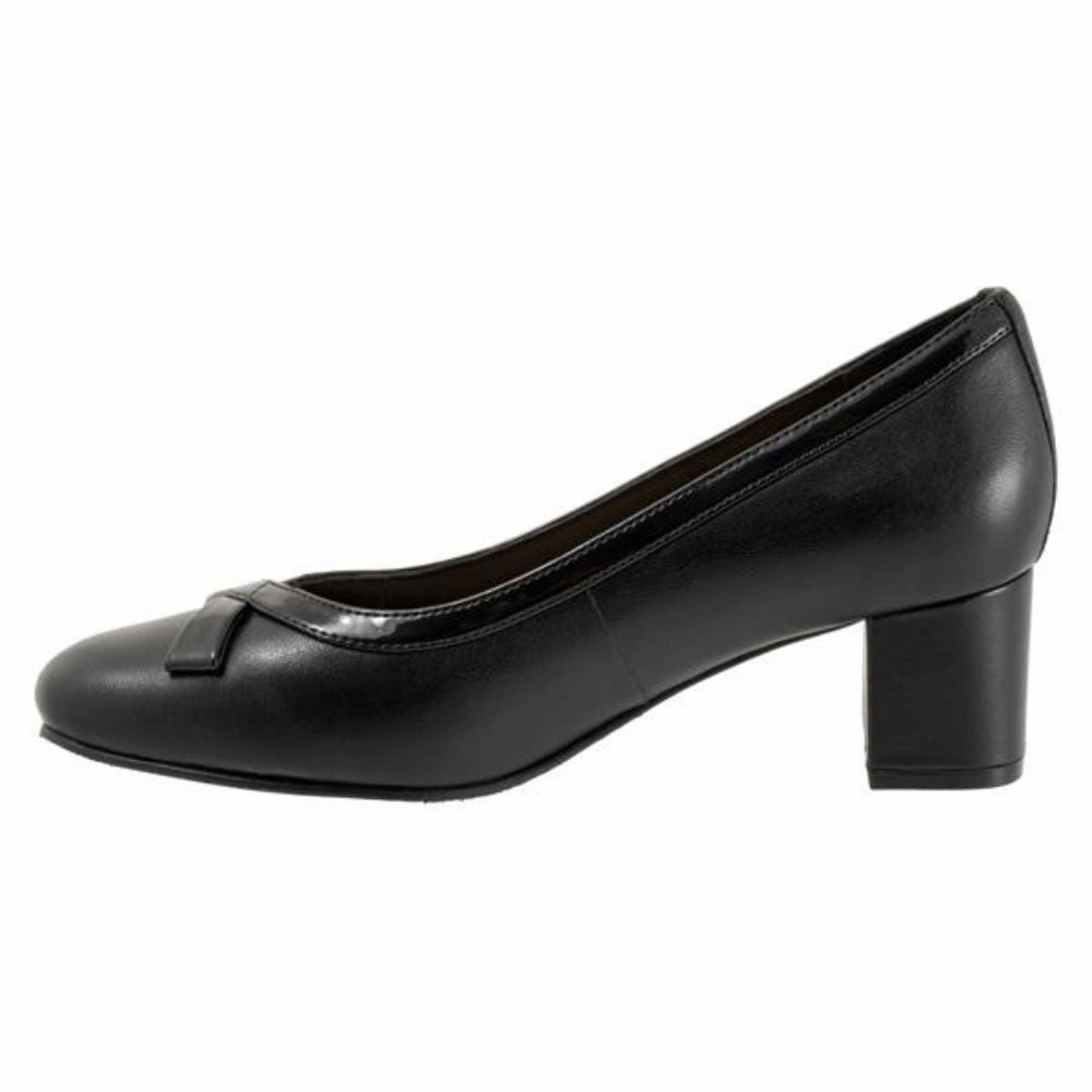 Alfani Cap Toe Oxford Dress Shoe Trotters Devin Black Leather Pump (Women's)