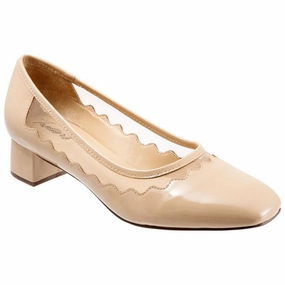 High Dress Shoes Trotters Lark Heel Nude Patent (Women's)