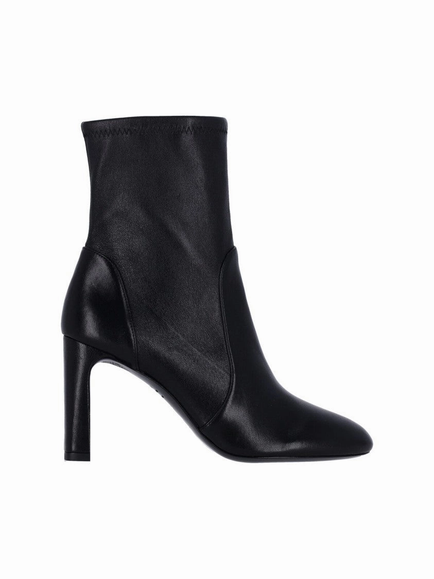 Babette Ankle Boots ?C Black Moc Toe Slip On Boots