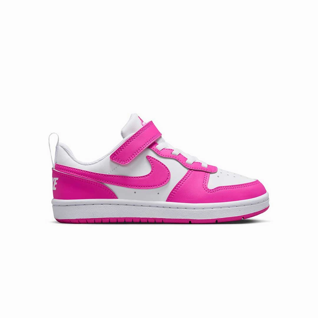 Nike - Kids' (Preschool) Court Borough Low Recraft Shoes (DV5457 123) Zip Up Shoes Nike