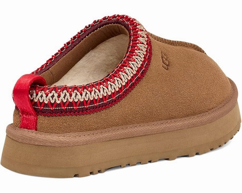Slippers Zermatt Ugg Tazz 1143776K-CHE Slippers Kids Chestnut Brown Suede Round Toe Slip-On GUG60