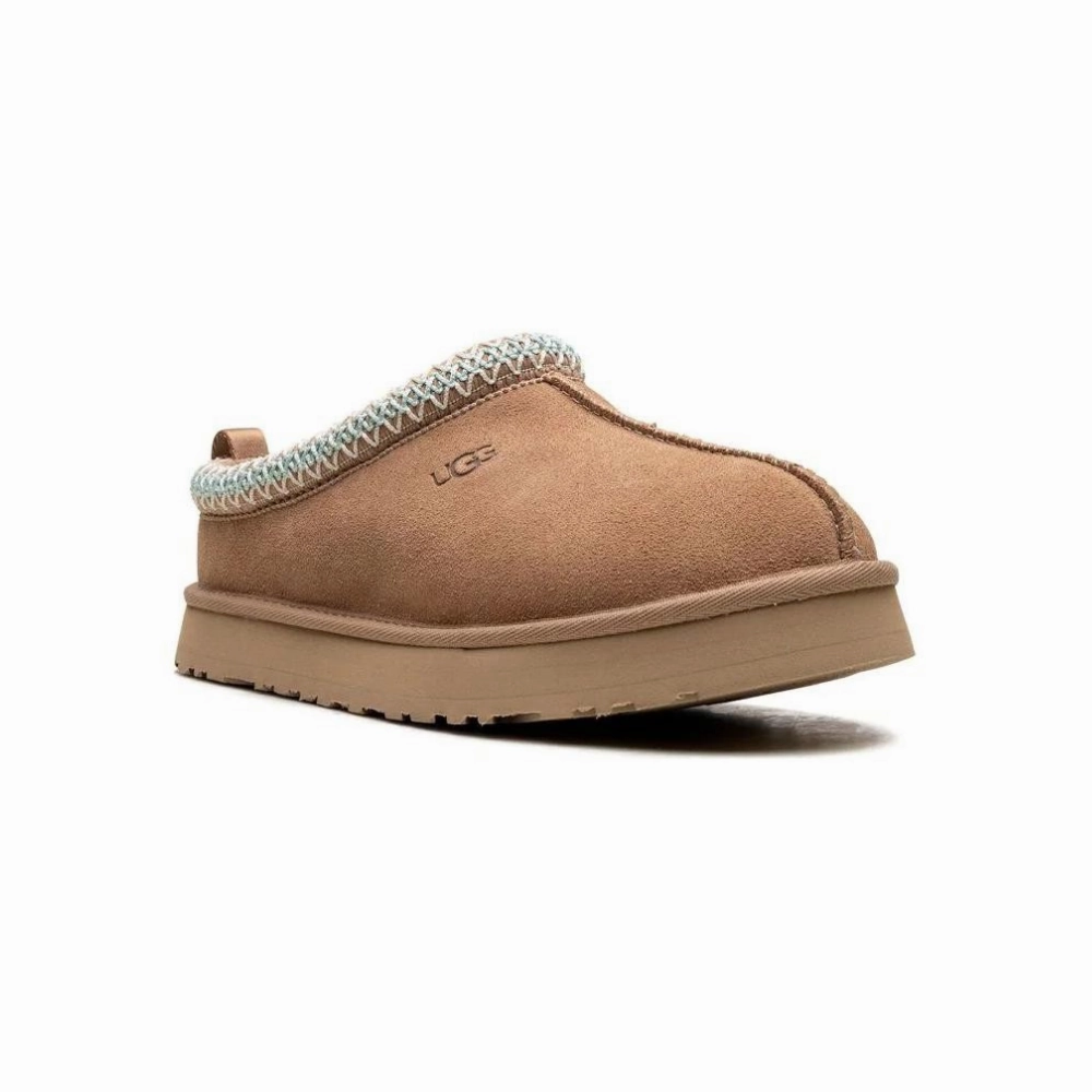 UGG Tazz 1143776K-SAN Slippers Kids Sand Suede Round Toe Slip-On Clog GUG57 1911 Slides For Sale