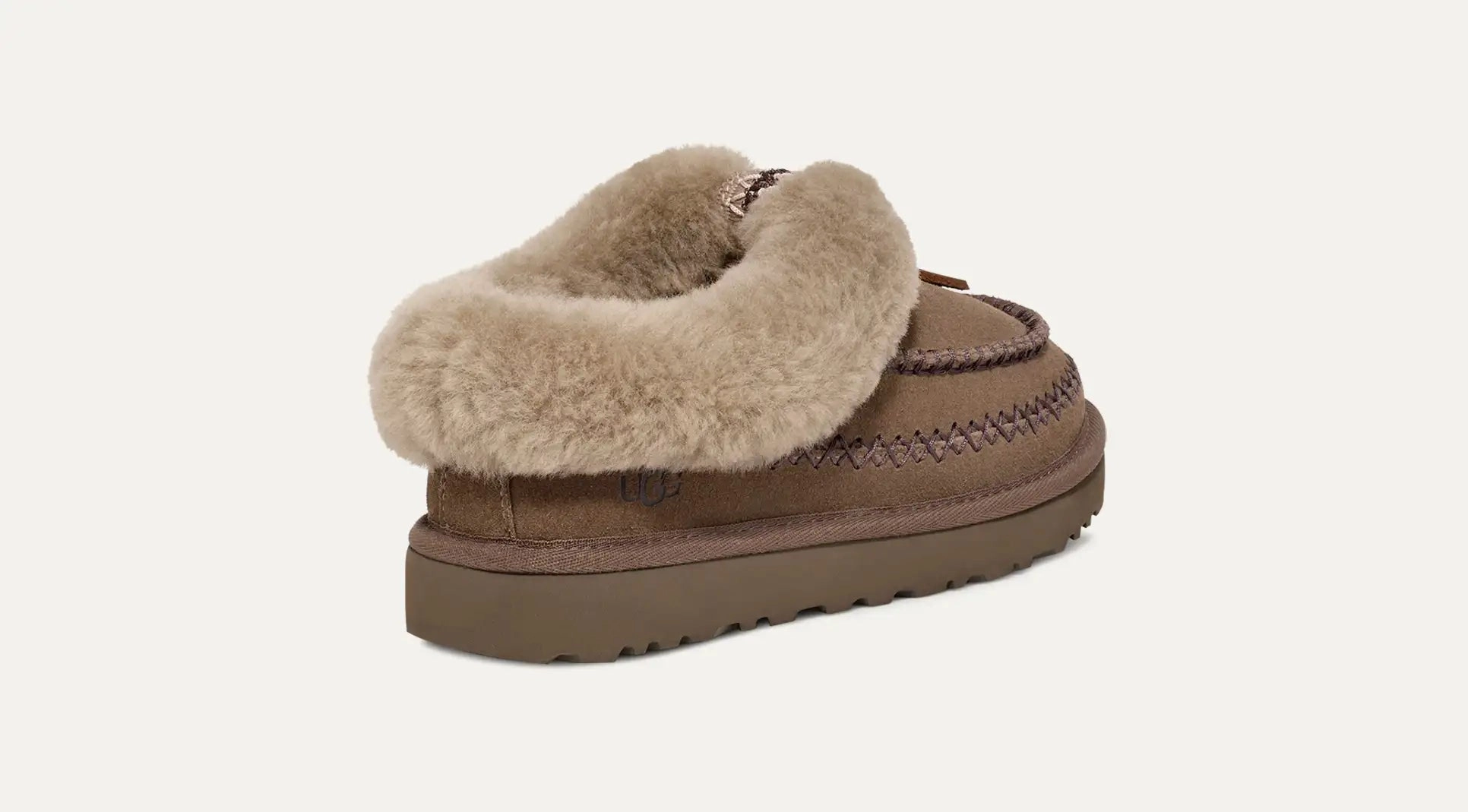 Real Wool Slippers UGG WOMENS TASMAN ALPINE - HICKORY