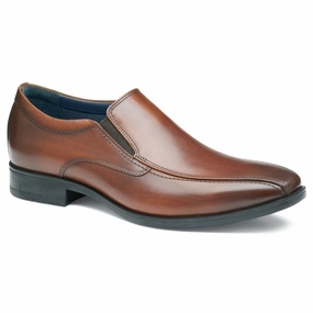 Johnston & Murphy Gibbons Run-Off Brown Full Grain Leather Shoe (Men's) Best English Dress Shoes