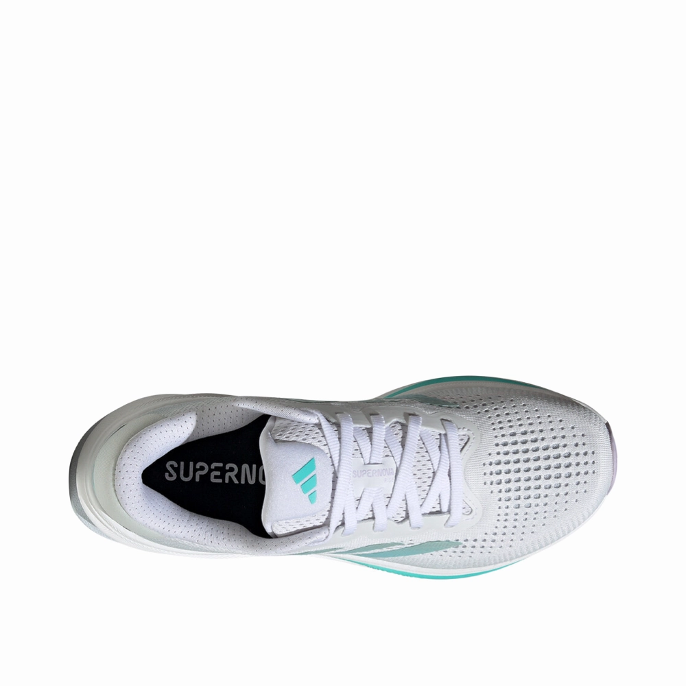 Adidas Women's Supernova Rise Sneaker in Ftw White/Linen Green Metallic/Flash Aqua Adidas Samba Mn Shoes