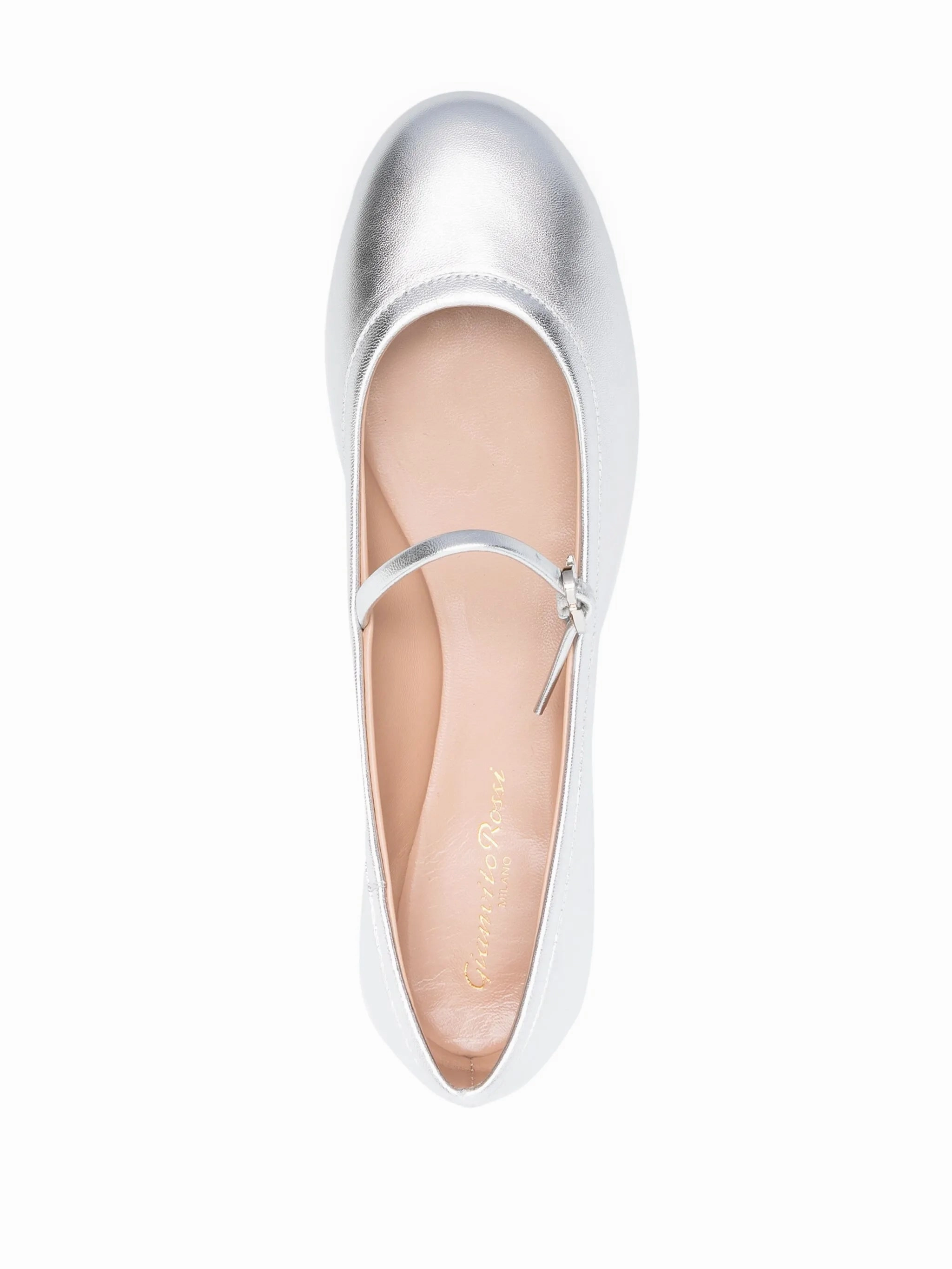 Carla leather ballerina flats Cloth Flat Shoes