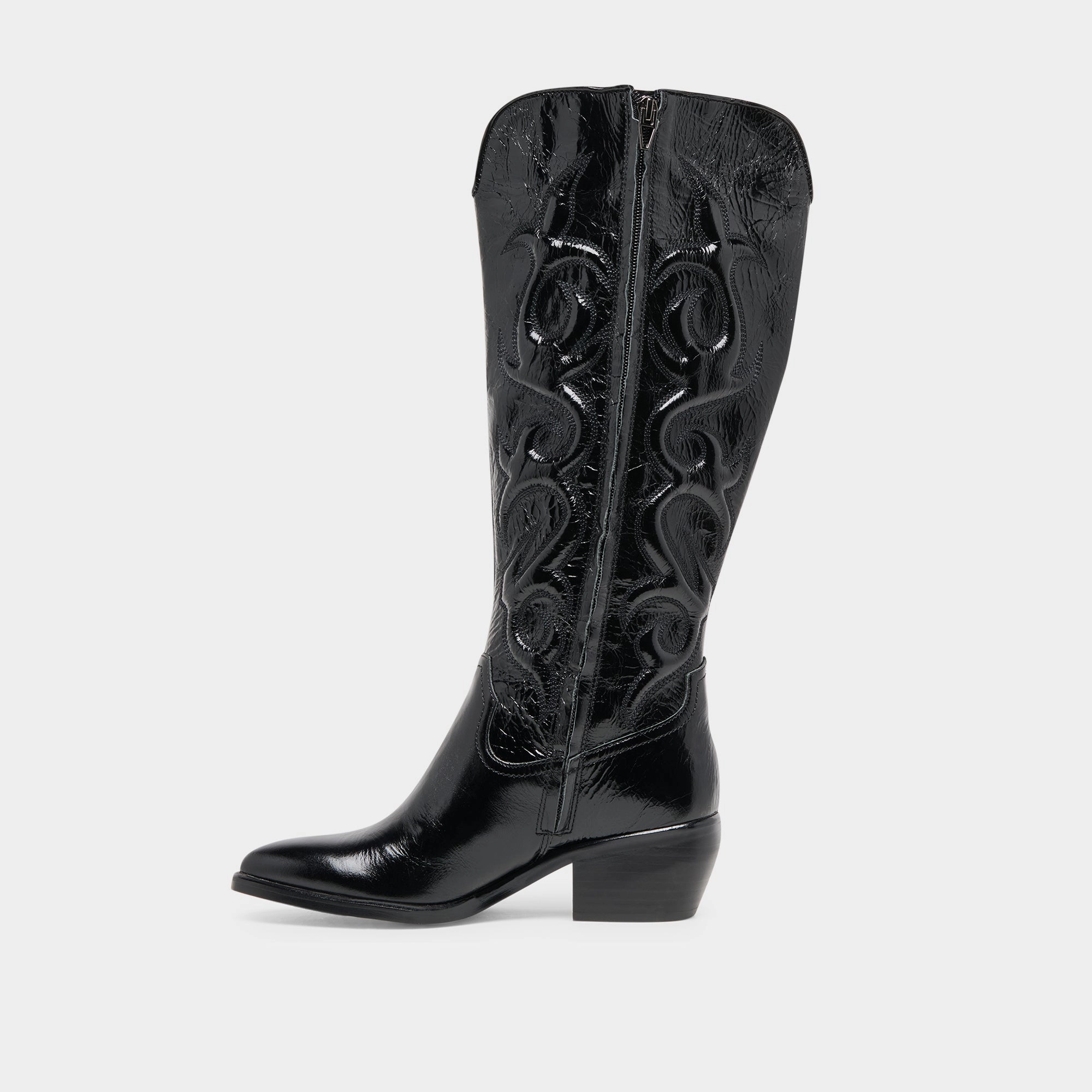Chelsea Boots MIRLA WIDE CALF BOOTS BLACK LEATHER