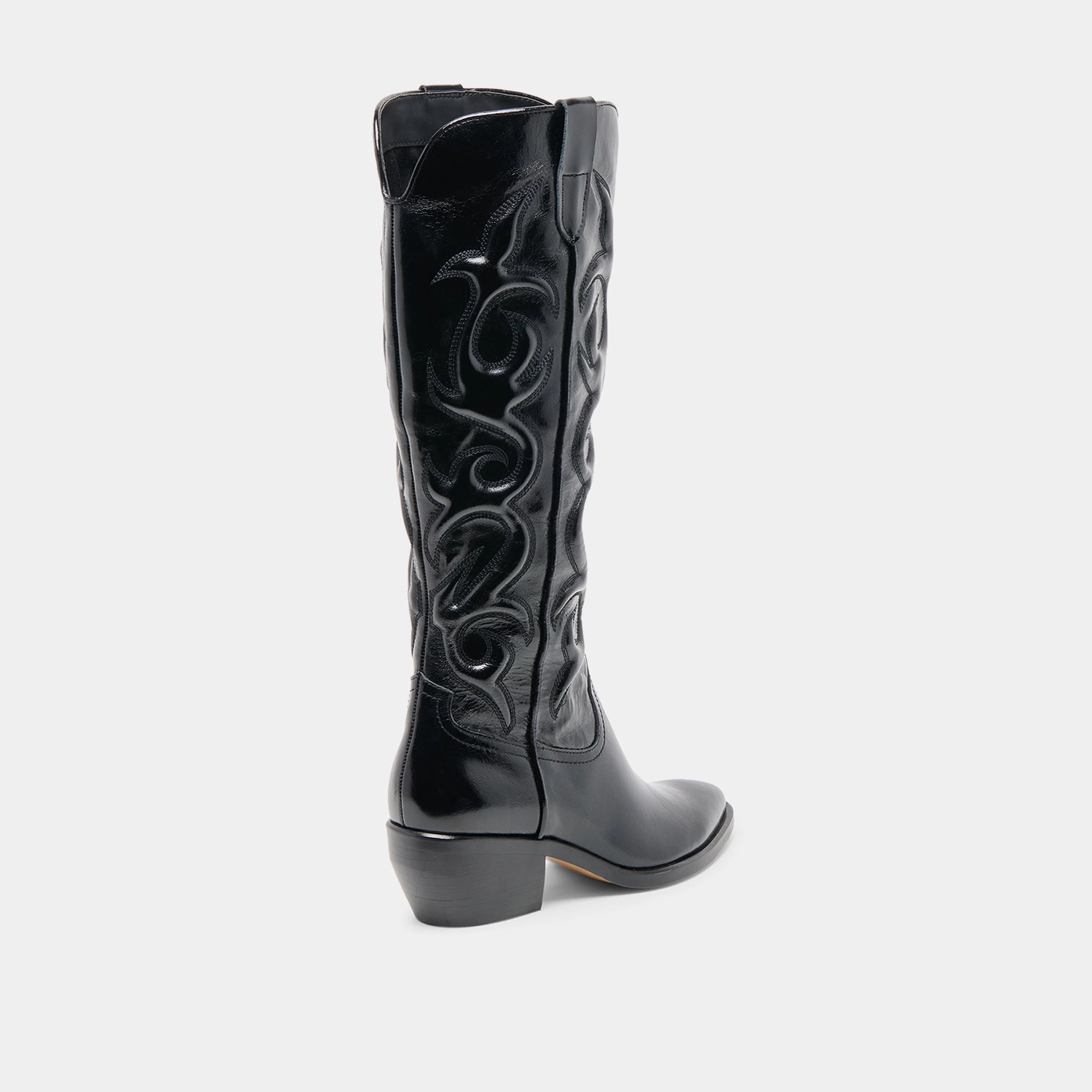 MIRLA WIDE CALF BOOTS BLACK LEATHER Sofft Boots