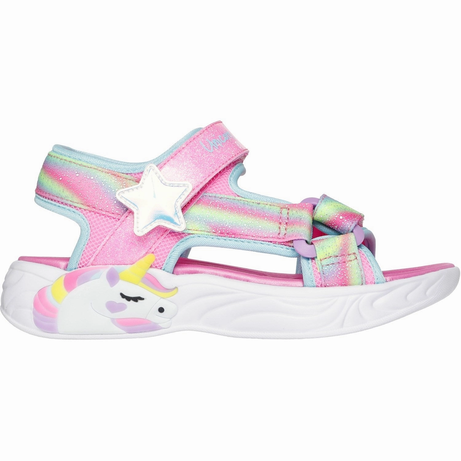 Plantar Fasciitis Sandals Skechers Pink Unicorn Dreams Sandal