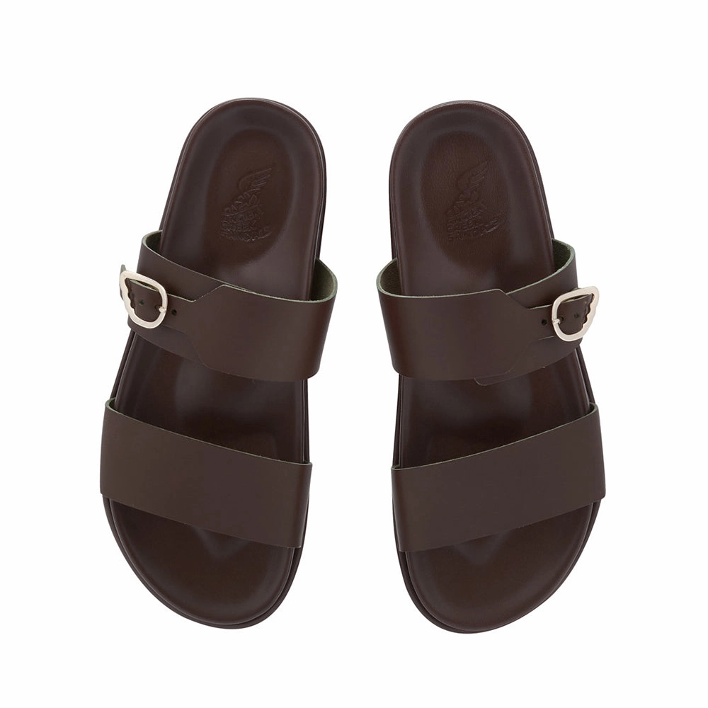 Latria 2Flatform Khaki Extra Wide Sandals For Swollen Feet