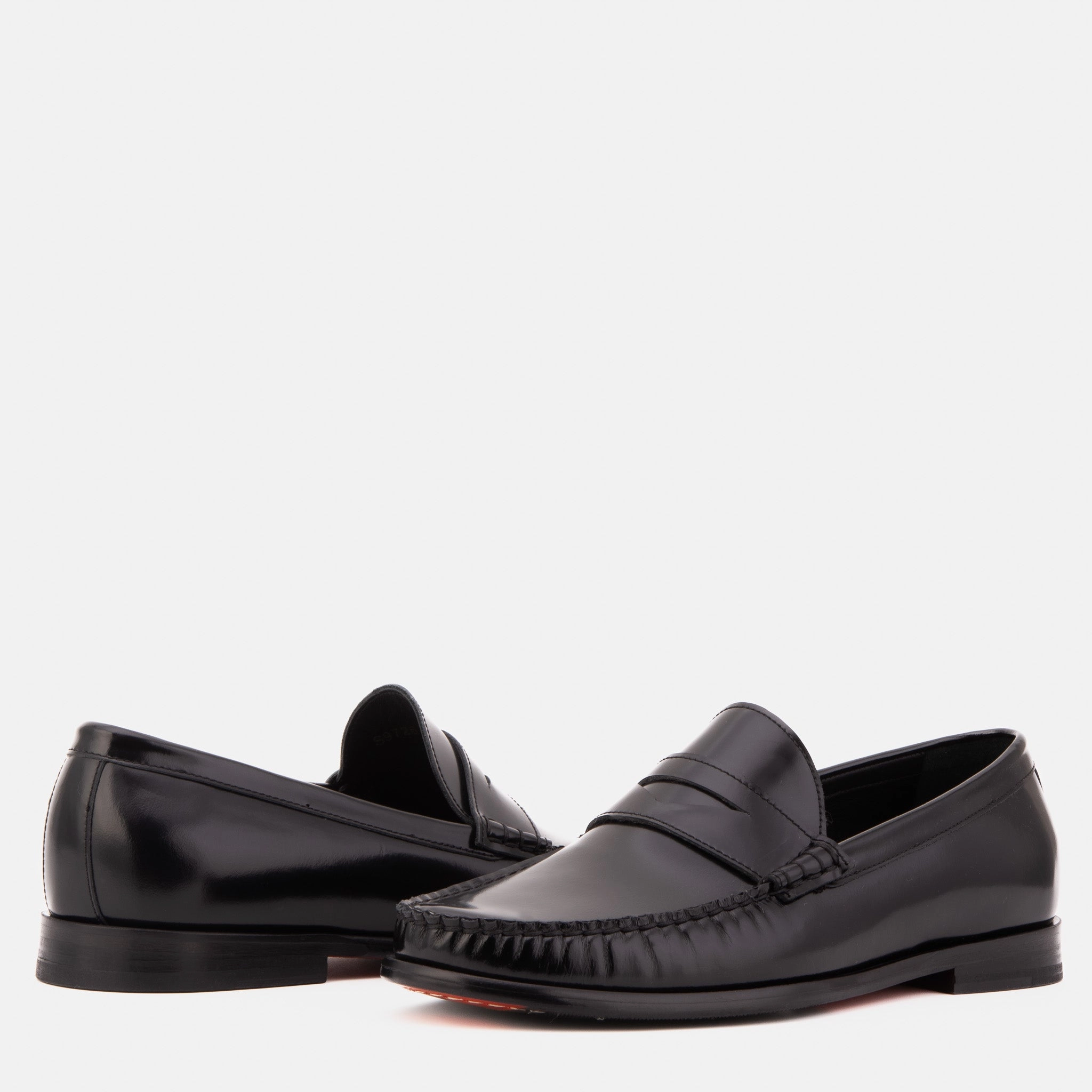 Wedding Shoes For Dress The Belmont Black Polished Leather Men Loafer