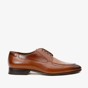 The Gardi Tan Leather Derby Men Shoe Dress Shoes Oxfords