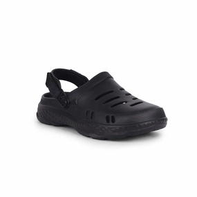 A-HA Casual Black Clogs For Men BEACHRIDE By Liberty Strappy Sandals Wedge Heel