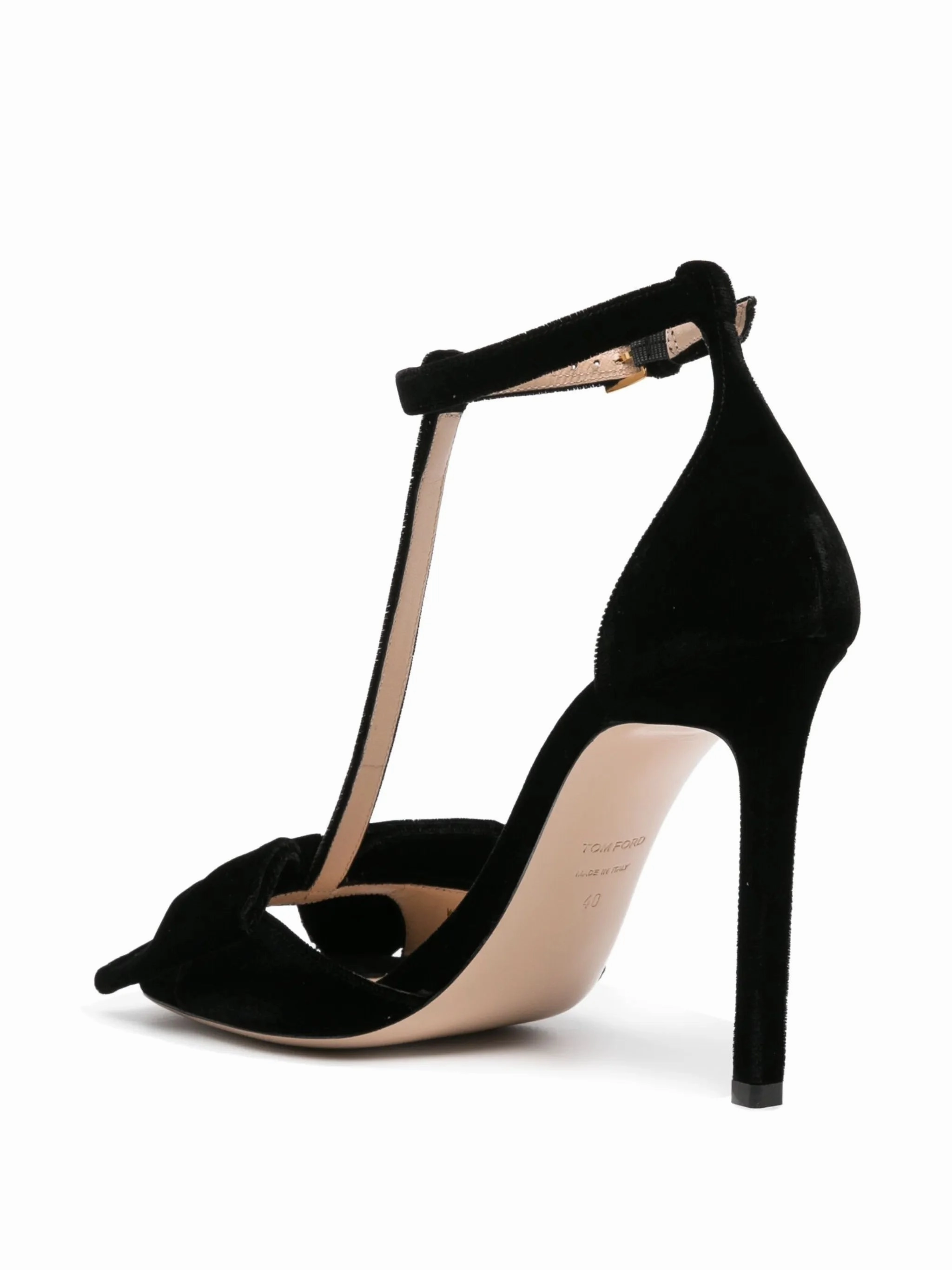 Brigitte 105mm velvet sandals Leather Sandals Closed Toe