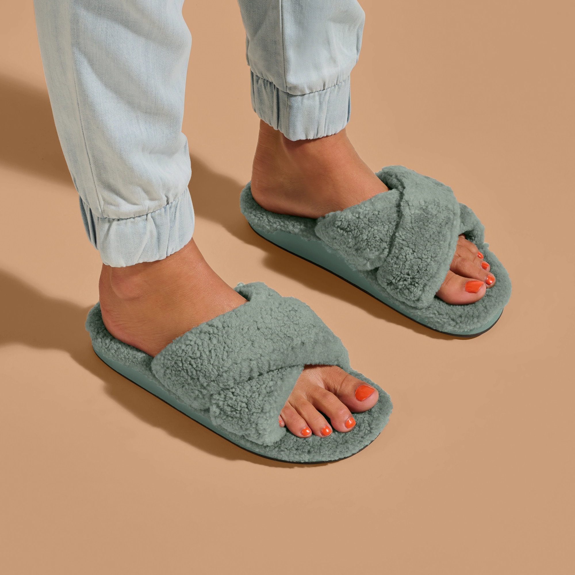 Papa Bear Slippers Hila Heu - Muted Green