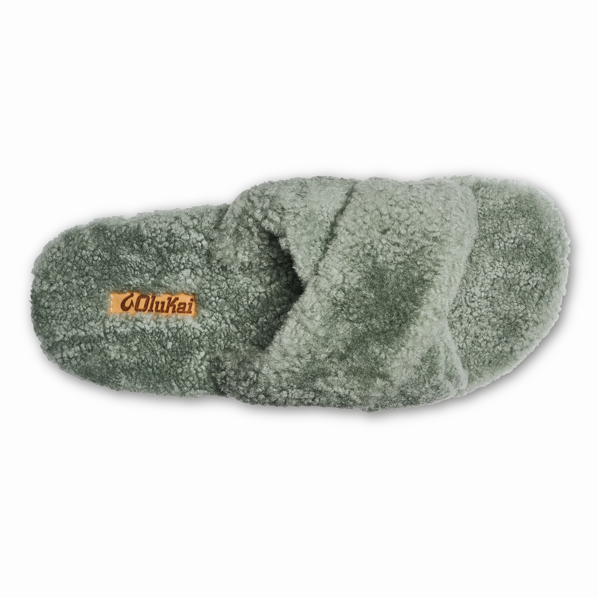 Cozy Slippers With Nut Logo Hila Heu - Muted Green