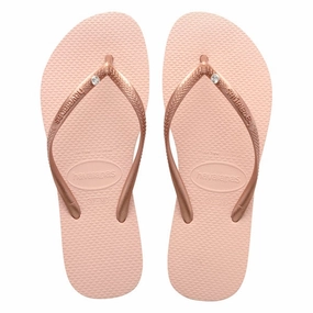 Blanket Slippers HAVAIANAS SLIM CRYSTAL SW II - BALLET ROSE
