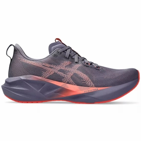 Men's Asics Novablast 5, Greyish Purple/Coral Reef, 11.5 D Medium Asics Fifty Four Wrestling Shoes