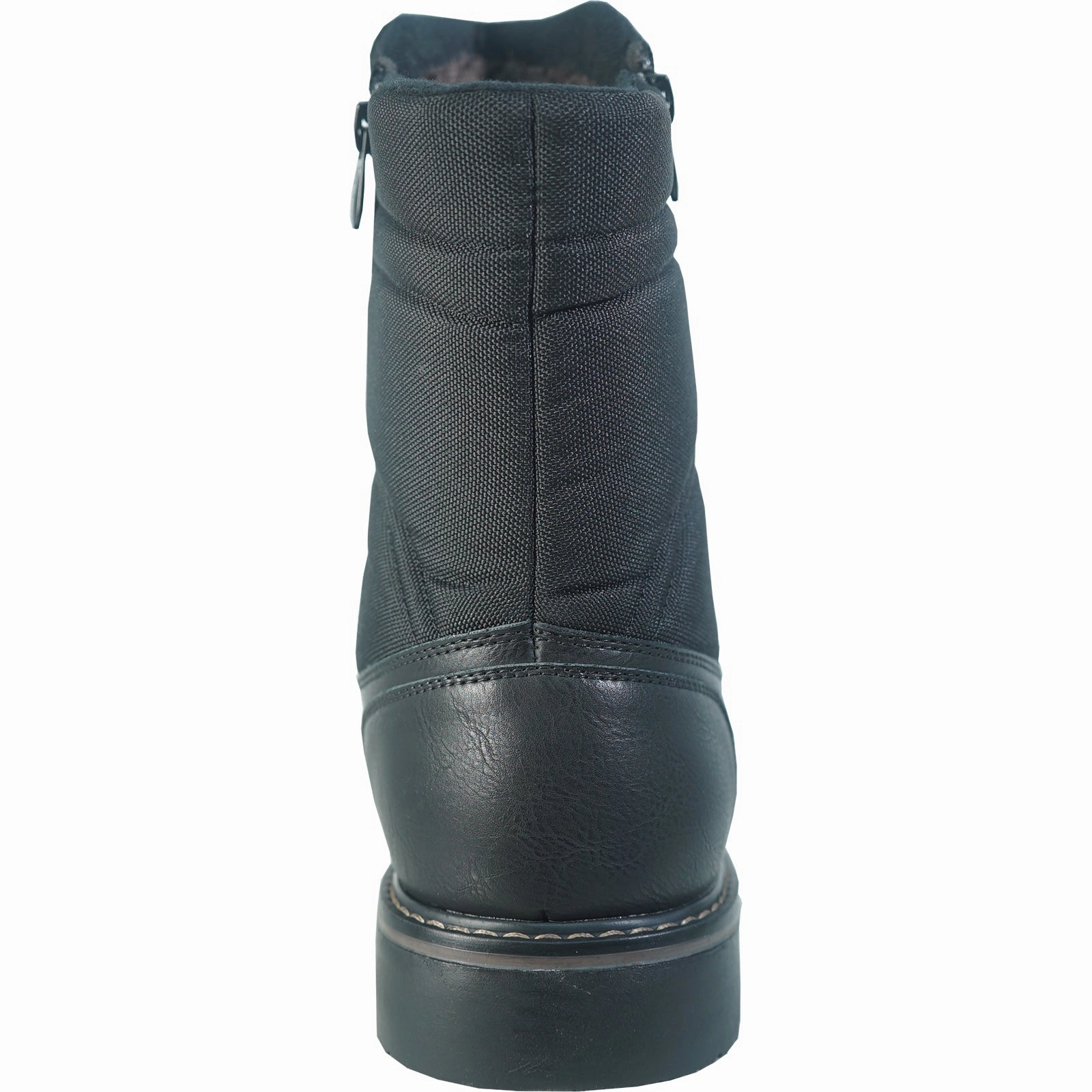 BRAVO Men Boot Dean-17 Casual Winter Fur Boot Black Puss N Boots Movie