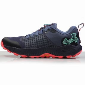 Under Armour HOVR Ridge Women's Trail Shoe - Tempered Steel/Blitz Red Free Running Shoes