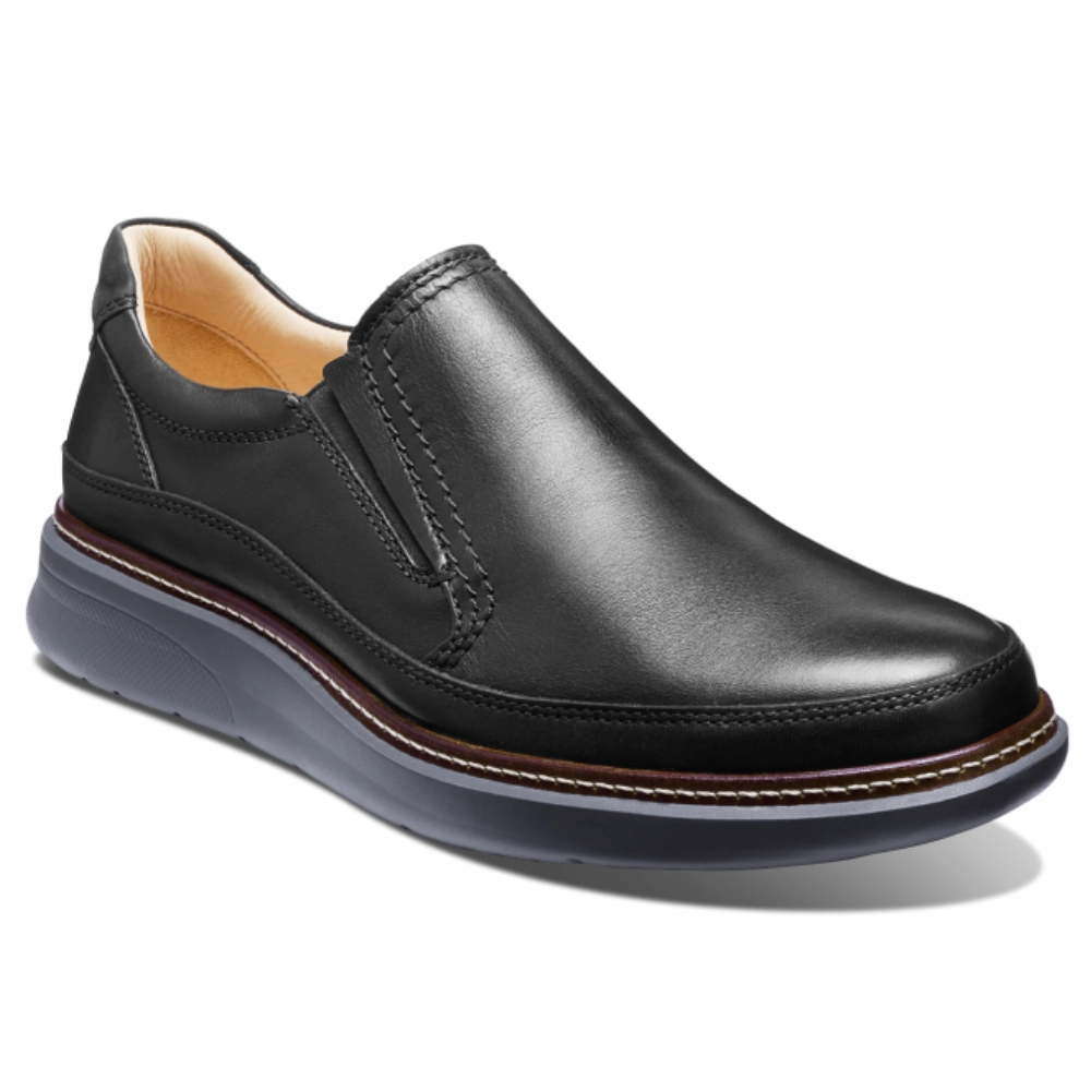 Samuel Hubbard Rafael Slip-On Black Leather Shoe (Men's) Bottom Dress Shoes