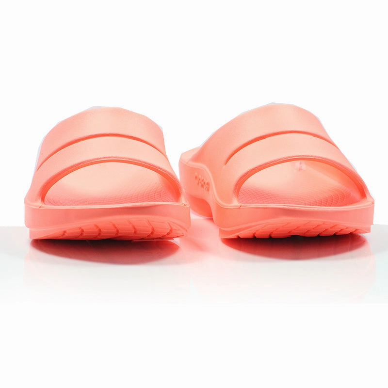 OOfos Women's OOahh Recovery Slide - Sunburst Large Toe Box Running Shoes
