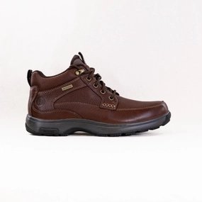 Low Ankle Boots With Heel Dunham 8000 Mid Boot (Men's) - Dark Brown Leather