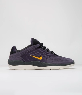 Jason Kidd Nike Shoes Nike SB Vertebrae Shoes - Dark Raisin / University Gold - Black