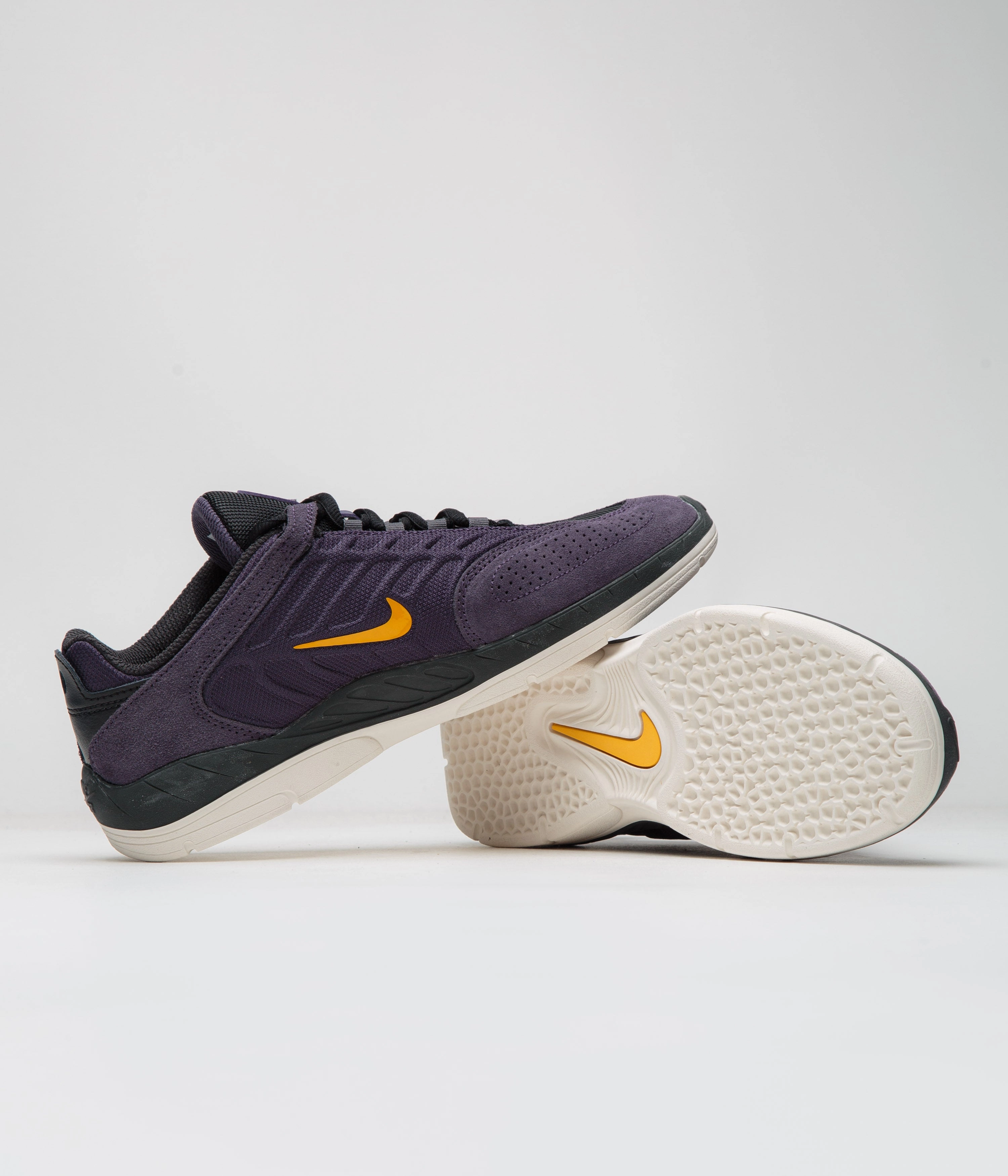 Nike Ja Mismatch Basketball Shoes Nike SB Vertebrae Shoes - Dark Raisin / University Gold - Black