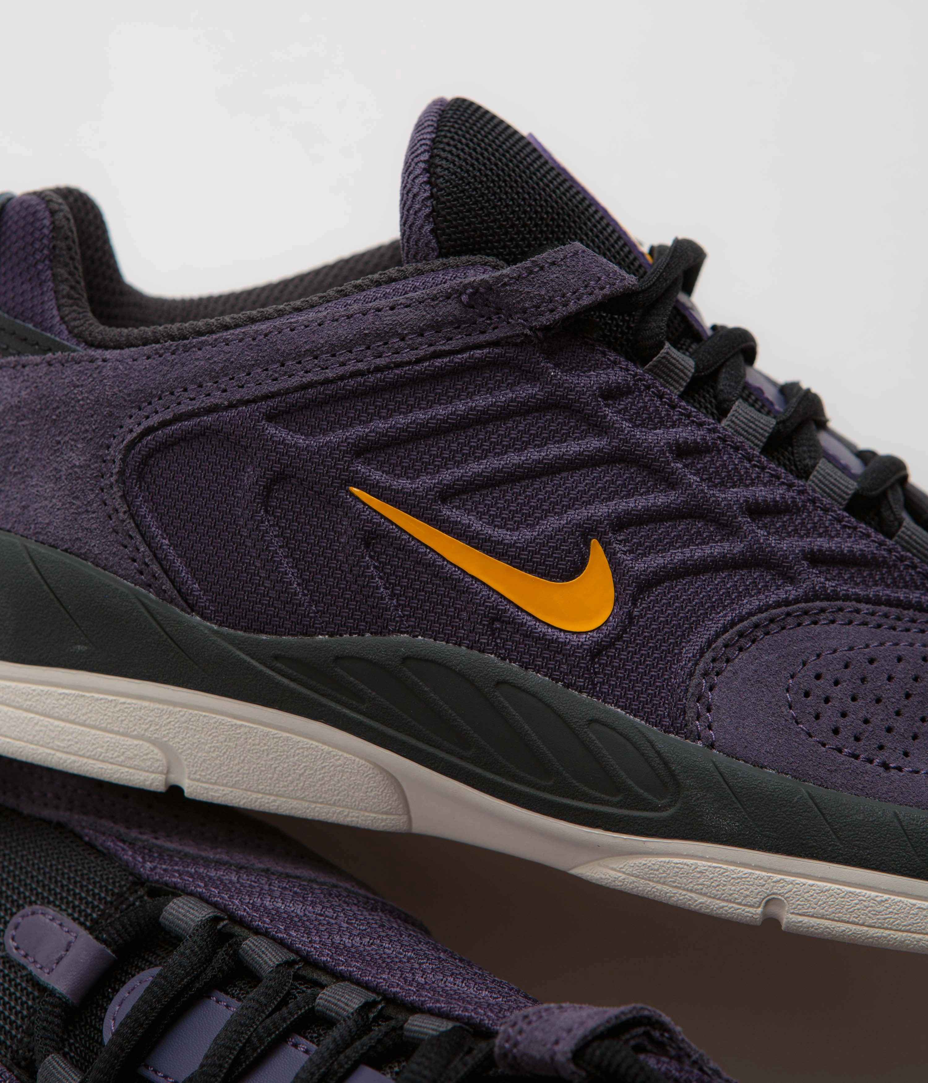 Nike SB Vertebrae Shoes - Dark Raisin / University Gold - Black Nike Shoes For Exercise