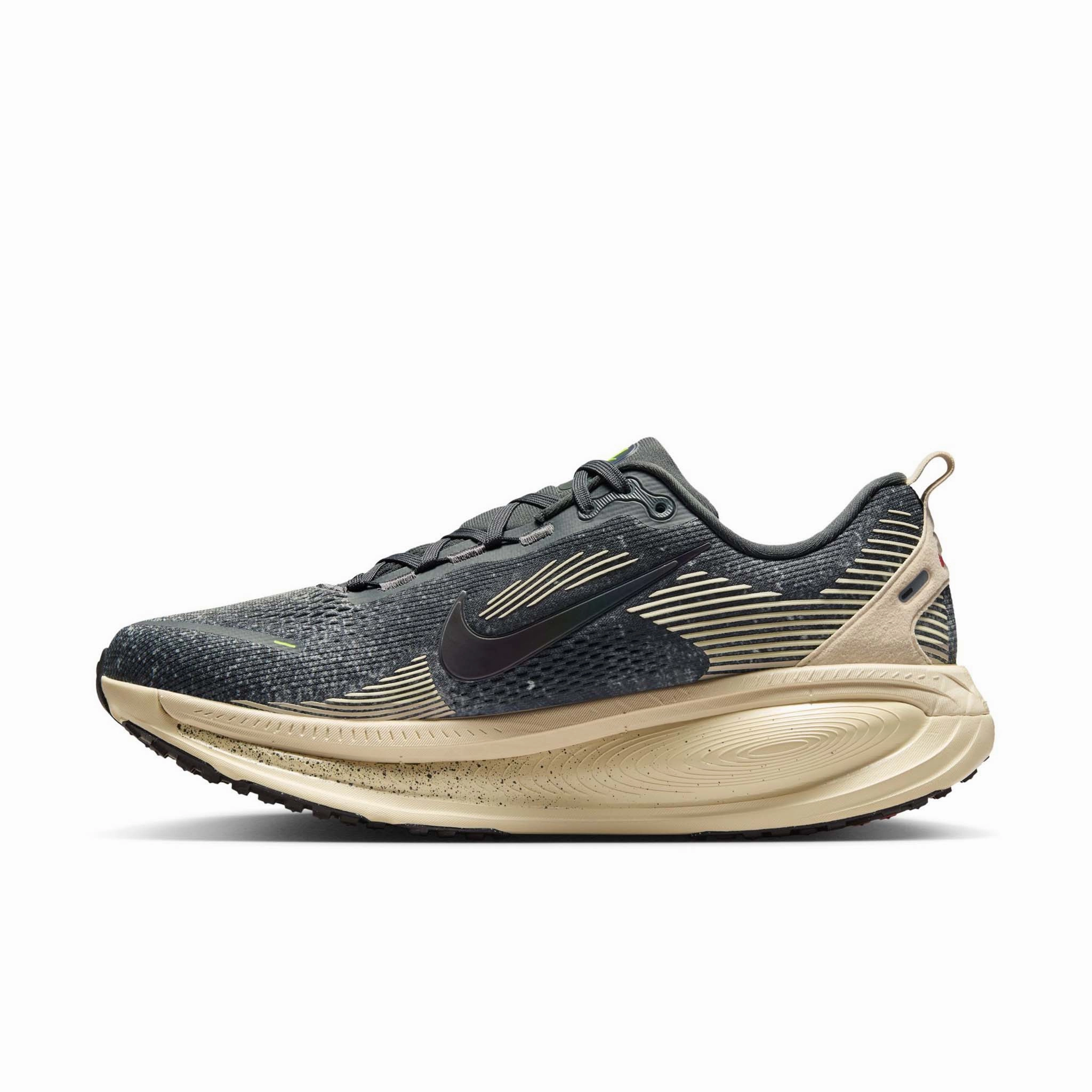 Nike Shoes On Clearance Nike | Men's Vomero 18 Road Running Shoes - Oatmeal/Black-Anthracite-Volt