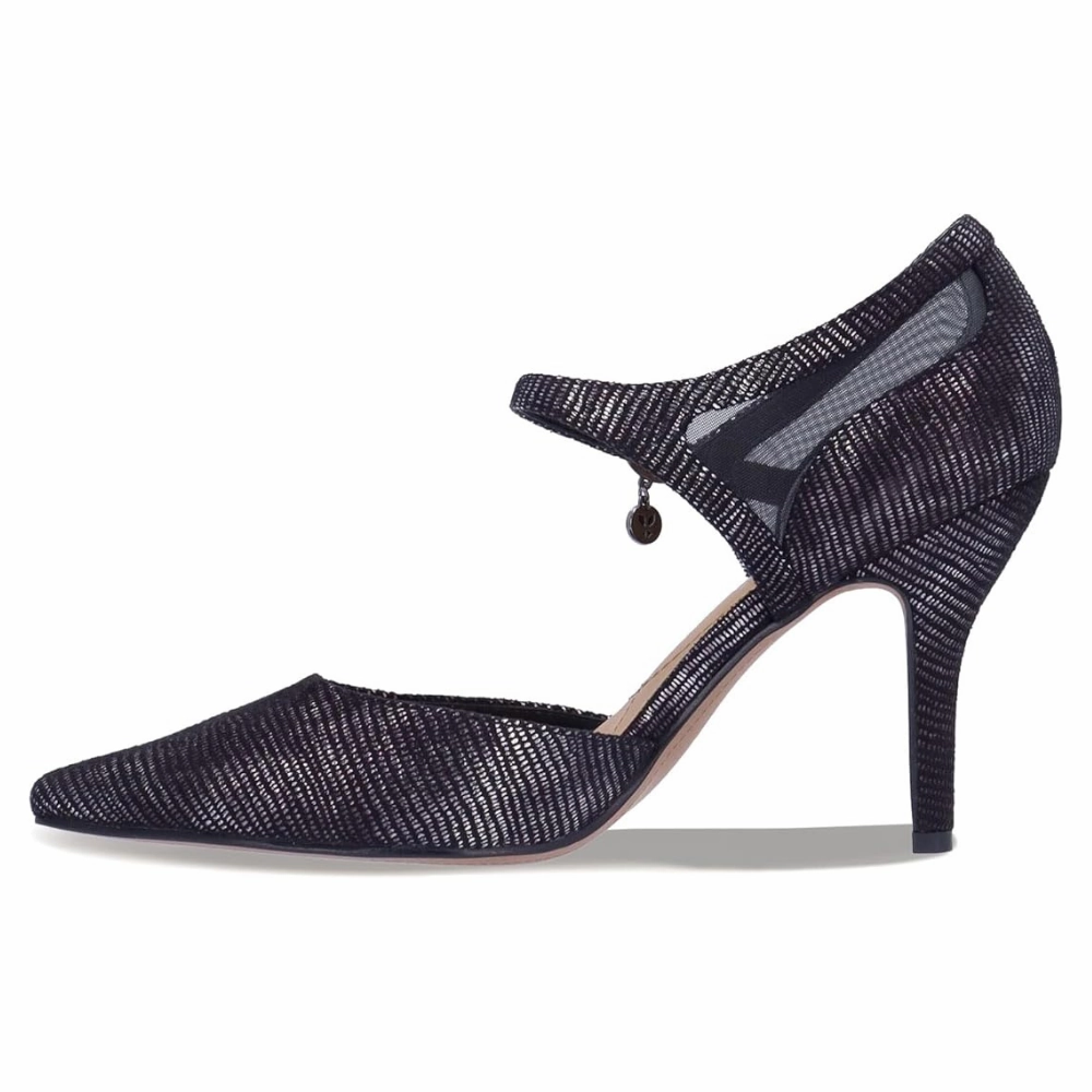 J. Renee Siona Black/Pewter Heel (Women's) Light Grey Dress Shoes