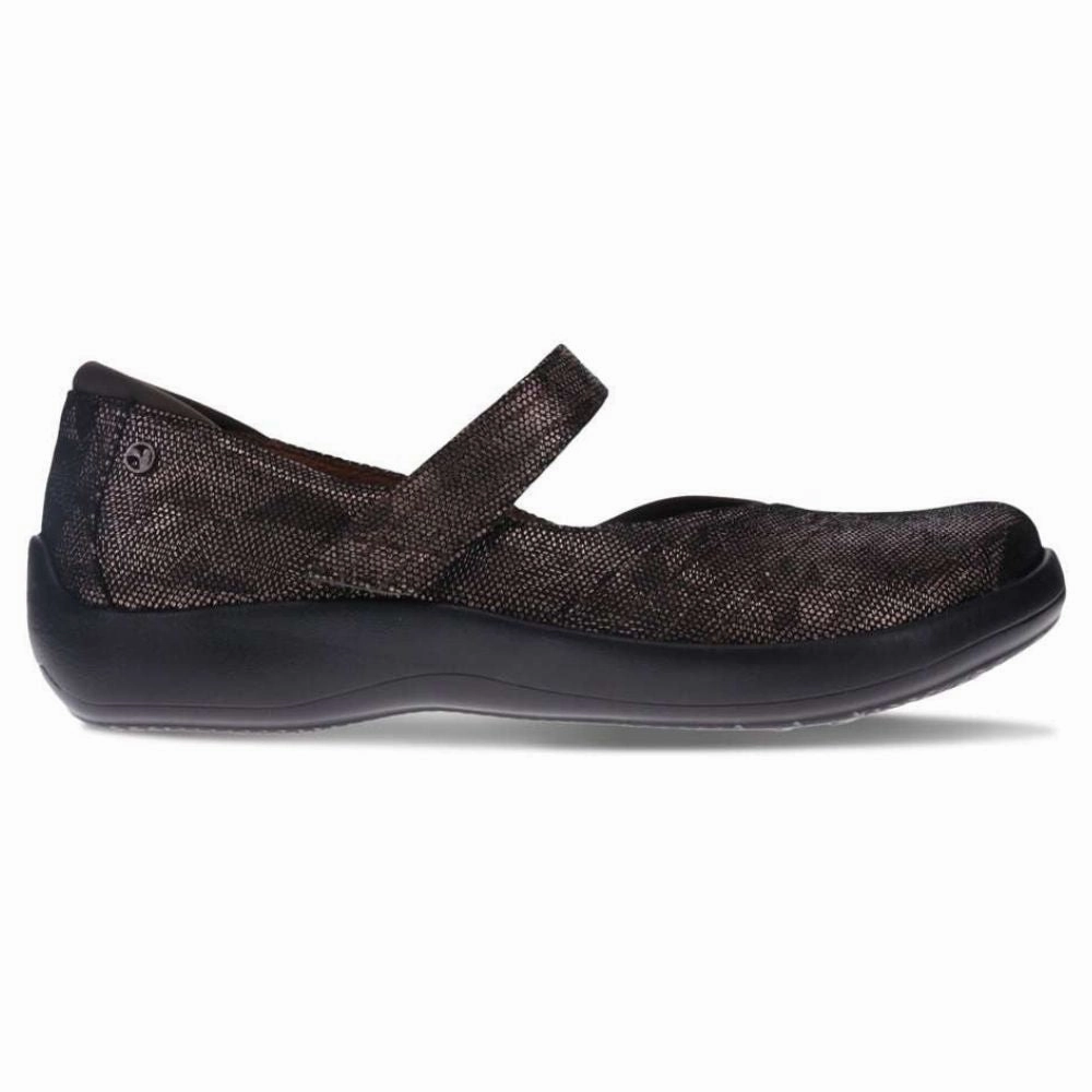 Revere Timaru Gunmetal Angle Mary Jane Shoe (Women's) Best Shoes For Flat Feet With Plantar Fasciitis