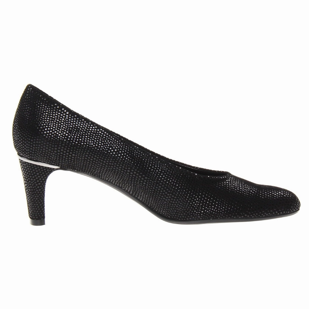 Height Boosting Dress Shoes Vaneli Dayle Black E-Print (Women's)